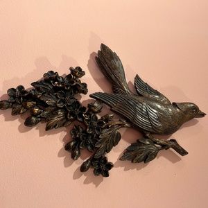 Decorative Bird on the Branch Wall Decor from 60s